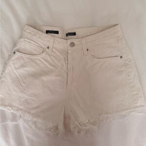 White Denim Shorts